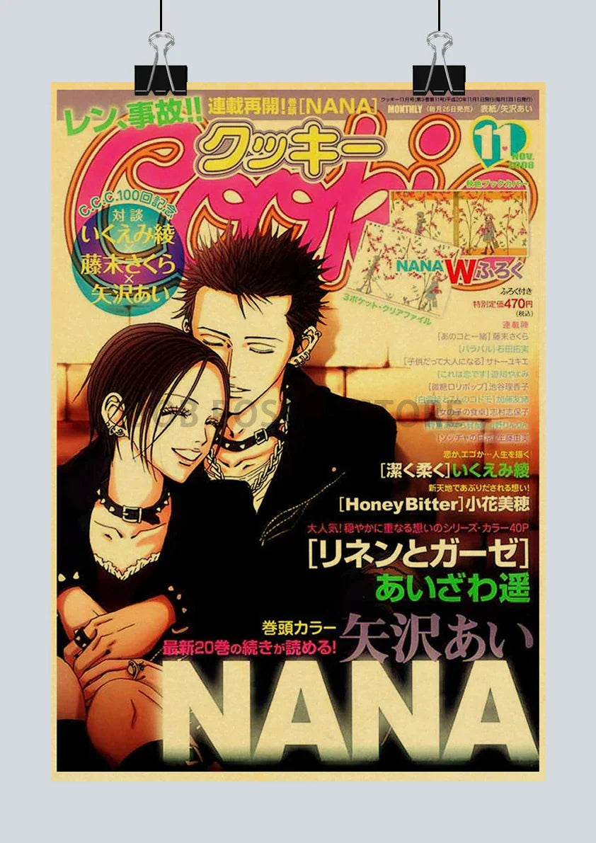 DecorBites™ Retro Anime NANA Poster Set - 2021 Nostalgic Decor