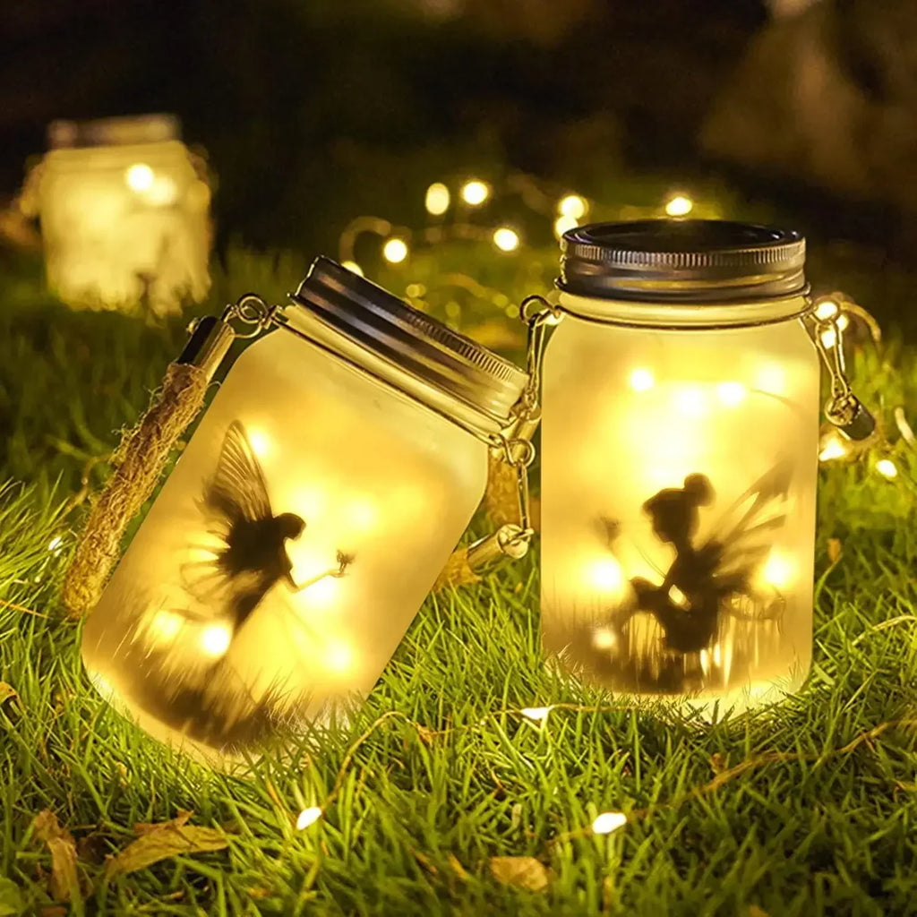 DecorBites™ Solar Mason Jar Fairy Lights for Garden Decoration