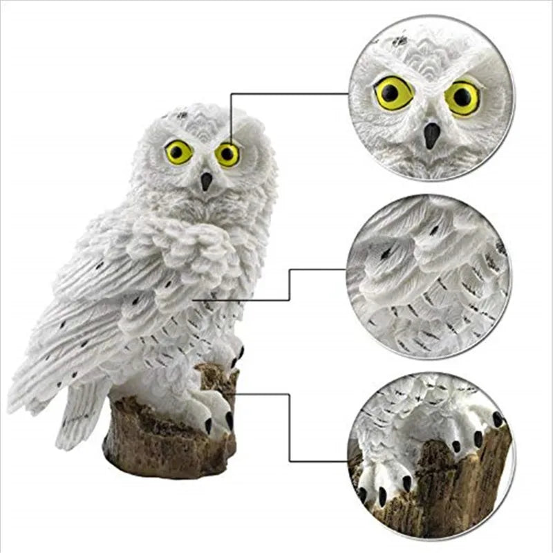 DecorBites™ Solar Owl Garden Light - Decorative, Waterproof LED